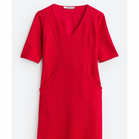 Red Ponte Knit Dress - Picture 1 of 1